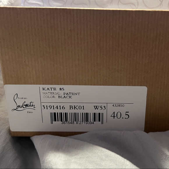 Christian Louboutin Black Heels Kate 85mm Patent Leather - Picture 2 of 6